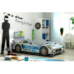 Posteľ jednolôžková Cars 160x80 policajná + matrac